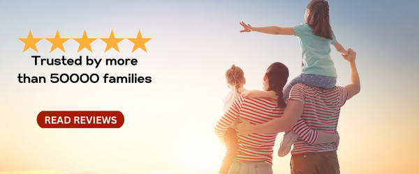 trusted by more than 50000 families