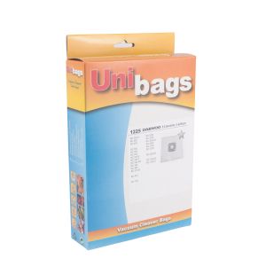 Bolsas de tela para aspiradoras DAEWOO, FILTERCLEAN, HQ, MALAG, SWIRL. Unibags 1225