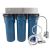 Dreifacher Untertisch Wasserfilter Primato Blue GRSKGUC3GB14  mit Wasserhahn DELUXE made in USA