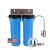 Under-the-sink double water filter with 2 activated carbons made in the USA Primato USA2GB14