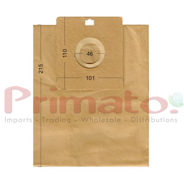 Vacuum Cleaner Paper Bags suitable for Samsung, FERRARI, FUST, HQ, MALAG, UFESA. Primato 1205