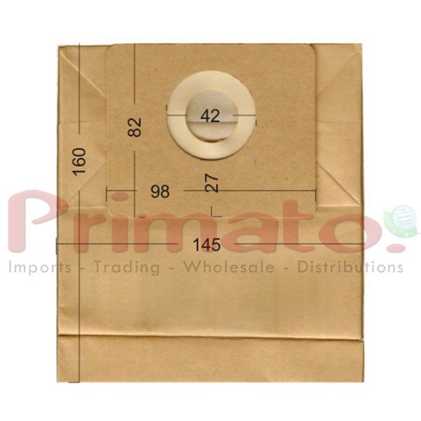 Vacuum Cleaner Paper Bags suitable for HOBBY, CONTINENTAL.  Primato 1215