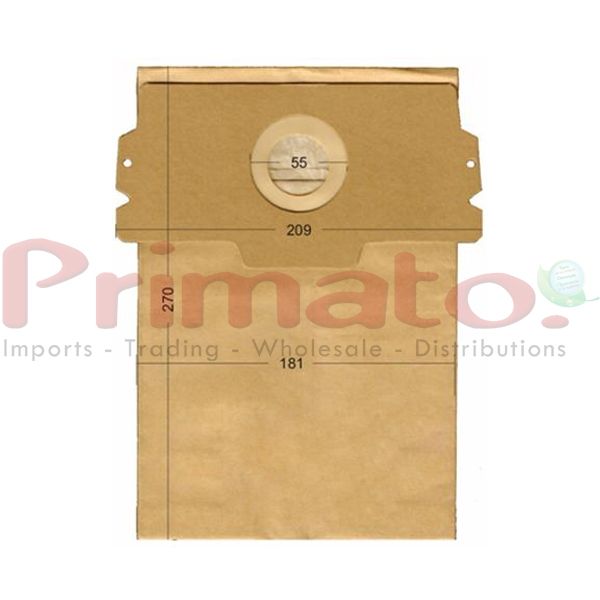 Vacuum Cleaner Paper Bags suitable for AEG, SINGER, CARREFUR, CURTIS Primato 180