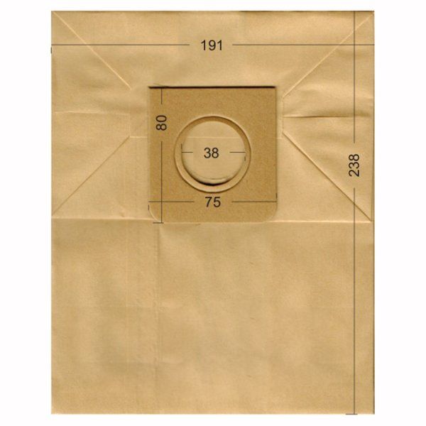 Vacuum Cleaner Paper Bags suitable for HOOVER, ROTEL, CURTISS, ECOCLEAN, FILTERCLEAN  Primato 1960