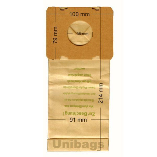 Vacuum Cleaner Paper Bags suitable for BOSCH, SIEMENS, EUROFILTERS, SWIRL. Primato 415