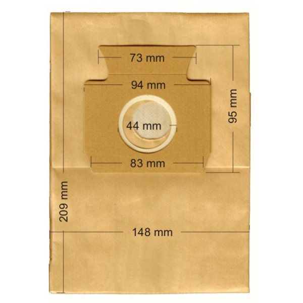 Vacuum Cleaner Paper Bags suitable for MIELE, ECOCLEAN, EUROFILTERS, FILTERCLEAN, HQ, MALAG, SWIRL  Primato 520