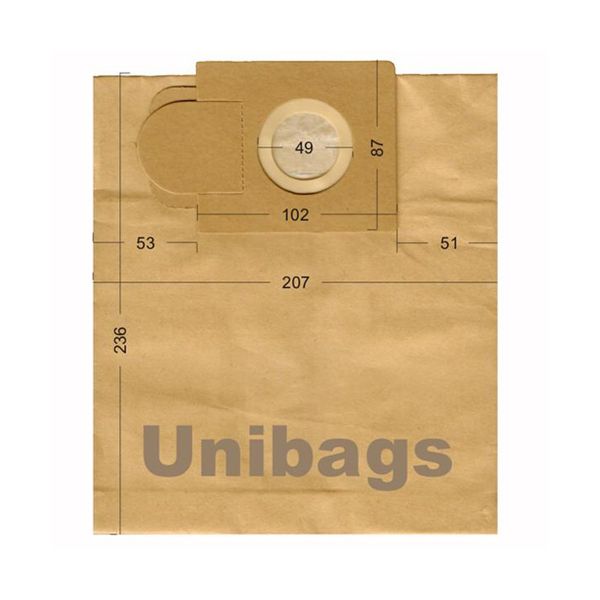 Bolsas de aspiradoras Alaska, Ariete, Hobby.Unibags 1210