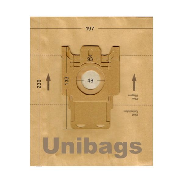 Vacuum Cleaner Paper Bags suitable for HOOVER, ECOCLEAN, FILTERCLEAN. Primato 1476