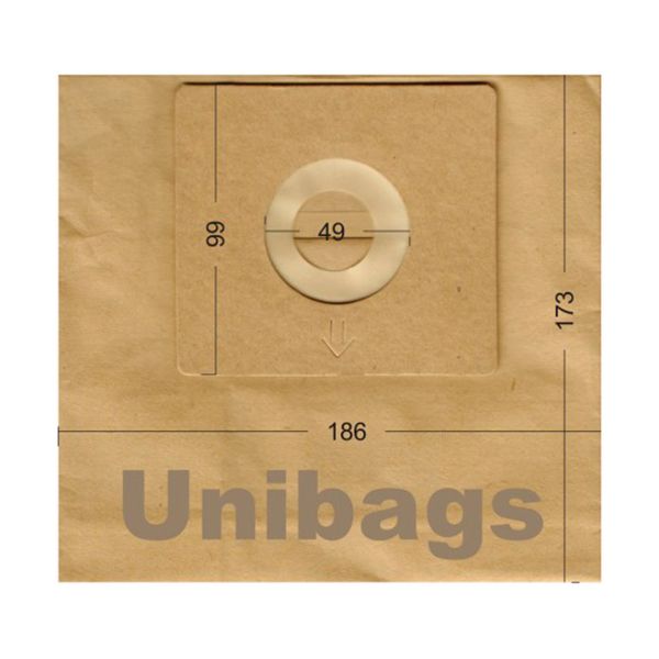 Bolsas de aspiradoras HOOVER, PHILIPS, AEG, ALASKA. Unibags 1985