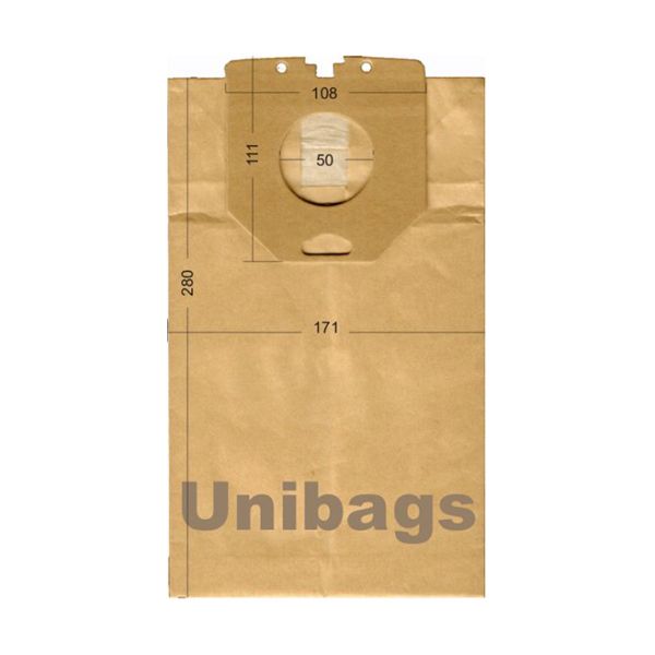 Bolsas de aspiradoras PHILIPS, CLATRONIC, BOMANN. Unibags 1710