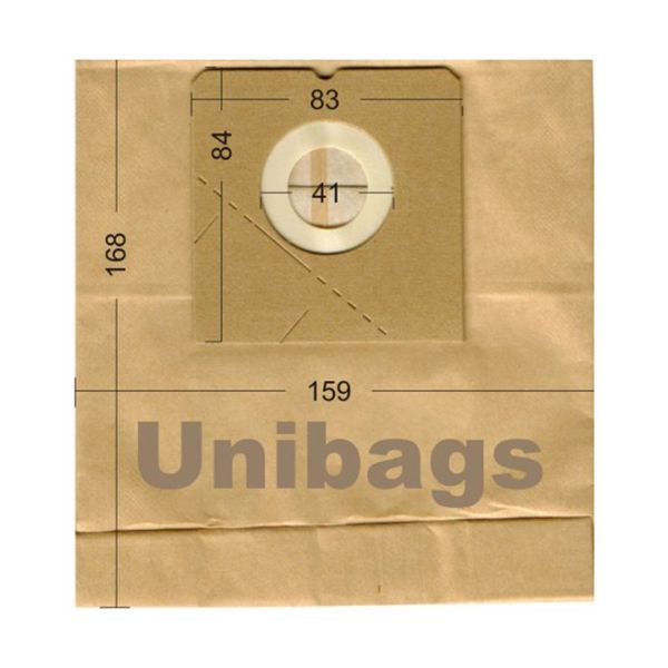 Bolsas de aspiradoras HOOVER, MOULINEX, ROWENTA, AEG. Unibags 1255