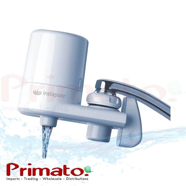 Instapure faucet water filter. White colour