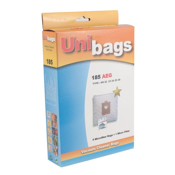 Σακούλες πάνινες για σκούπες AEG, EUROFILTERS, SINGER, HANSEATIC. Unibags 185