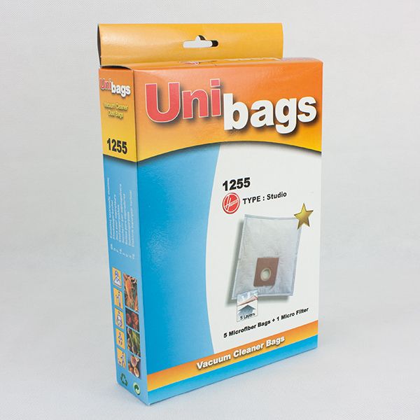 Bolsas de aspiradoras HOOVER, MOULINEX, ROWENTA, AEG. Unibags 1255D