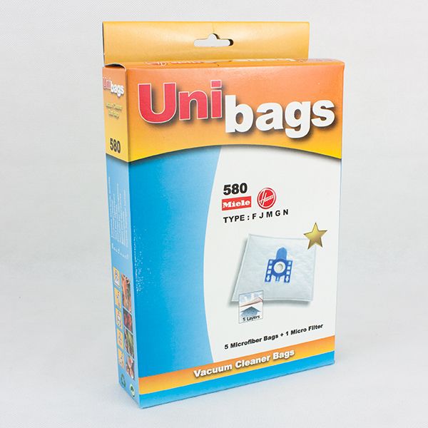 Bolsas de aspiradoras Miele. Unibags 580D