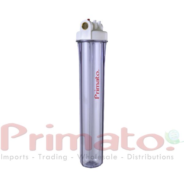 Primato Transparent whole house water filter. Height 20" inches