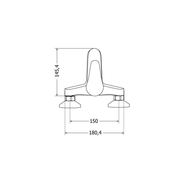 Luxurious bathroom tap MODEA ELIT 00-2002