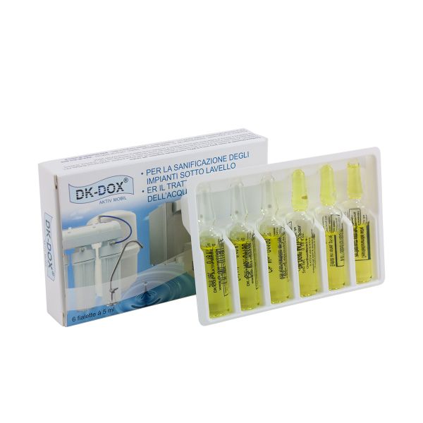 Wasser- und Wasserfilter-Desinfektionsfläschchen DK-DOX® AKTIV MOBIL